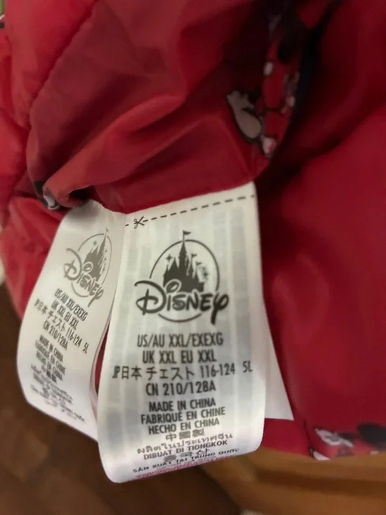 Disney Red Quilted Jacket with Character Print - Picture 7 of 8